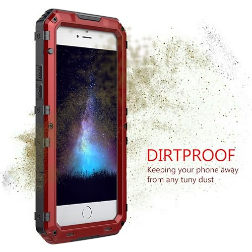 Gzymh Waterproof Case for iPhone 6/6S Plus, Heavy Duty Hard Strong