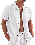 COOFANDY Mens Casual Button Down Shirts Short