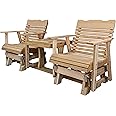 Kilmer Creek 6' Natural Cedar Settee Glider, Amish Crafted