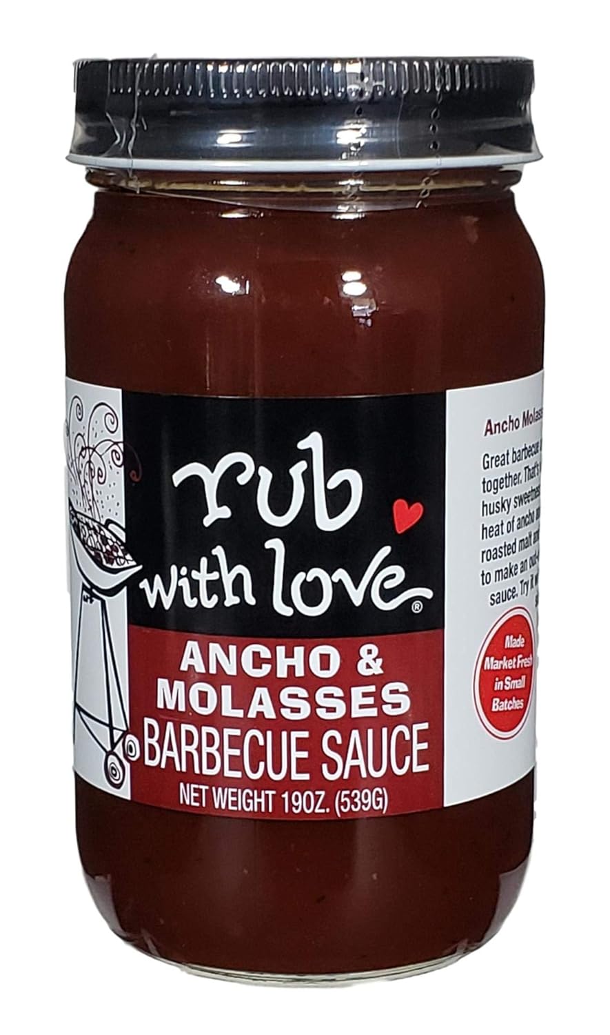 Rub with Love Ancho and Molasses Barbecue Sauce by Tom Douglas, 2019 Sofi Award Winner, 19 Ounce