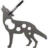 UST Tool-a-Long Multi-Tool Carabiners with Durable, Compact Stainless Steel Construction for Hiking, Kayaking, Camping, Travel and Outdoor Survival