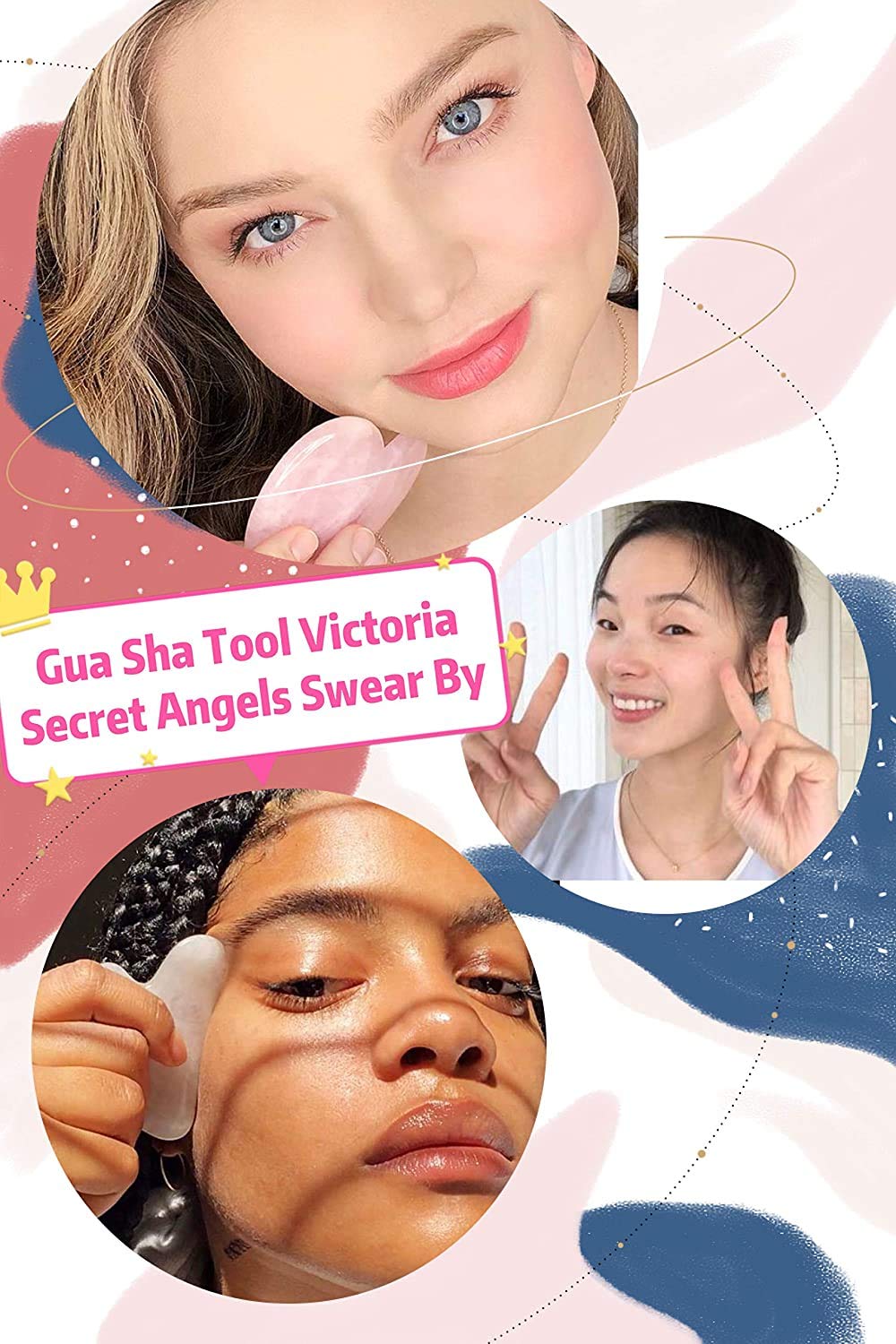 DEAYOKA Rose Quartz Guasha Tool - Asian Beauty Secret, For Facial Microcirculation/Removes Toxins/Prevents Wrinkles/Boost Radiance of Complexion - 100% Authentic & Genuine Rose Quartz: Beauty