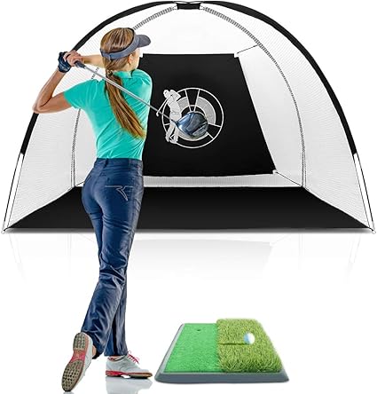 golf practice net and mat amazon