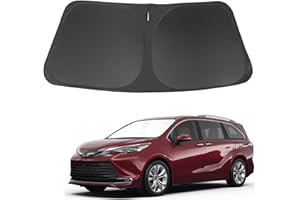 LHFLIVE Windshield Sun Shade Fit for 2021 2022 2023 2024 2025 Toyota Sienna Mini Van Accessories Front Window Sunshade Keep Your Car Cooler