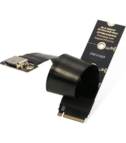 Amazon.com: M.2 NVMe PCIe 4.0 to OCuLink SFF-8612 Adapter Card, x4