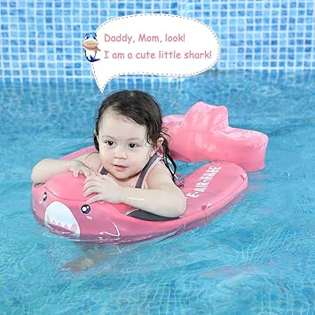 mambo baby swim ring float with canopy