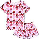 Jxstar Girls Valentines Day Gifts Pajamas Set Kids Lover Heart Pjs Sleepwear
