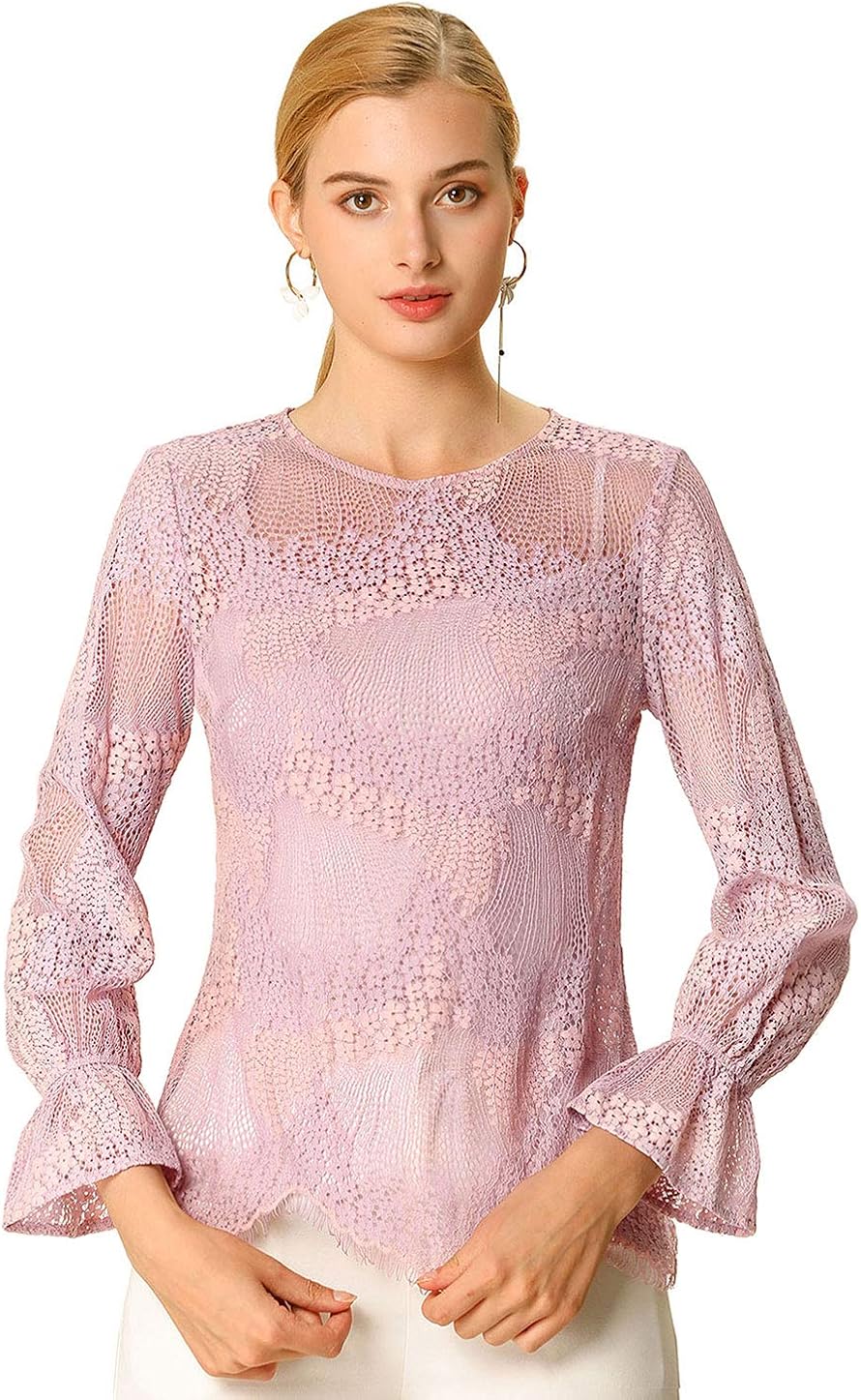 blush pink ruffle top