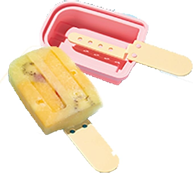 Amazon Co Jp アイスキャンディーメーカー 型 棒 シリコン アイスバー パステルピンク Ts 1472 040 ホーム キッチン