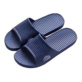 Toesique Shower Slippers for Women Men, Open-toe Quick Drying Non Slip Lightweight Slippers for Bathroom,House Slipper,Outdoor