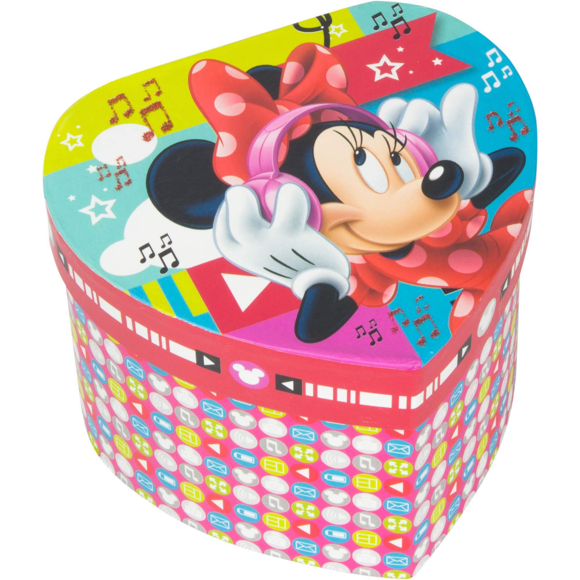 Star Disney Minnie Heart Shape Jewellery Box, Dimension- 14 x 10 cm., 2 Assorted Colours