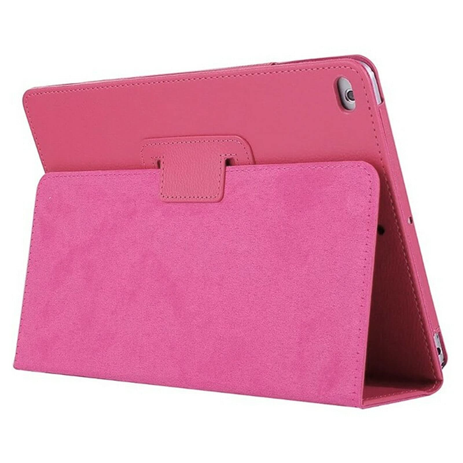 Flip Folio Case for iPad Air & Pro 9.7" PU-Leather Stand Cover, Auto Wake/Sleep (Pink) — image 1