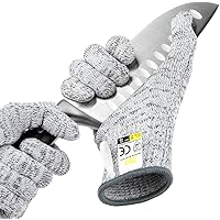 Glove Station Ultra Durable Series Cut Resistant Gloves - High Performance Level 5 Protection, Food Grade, Granite Gray…