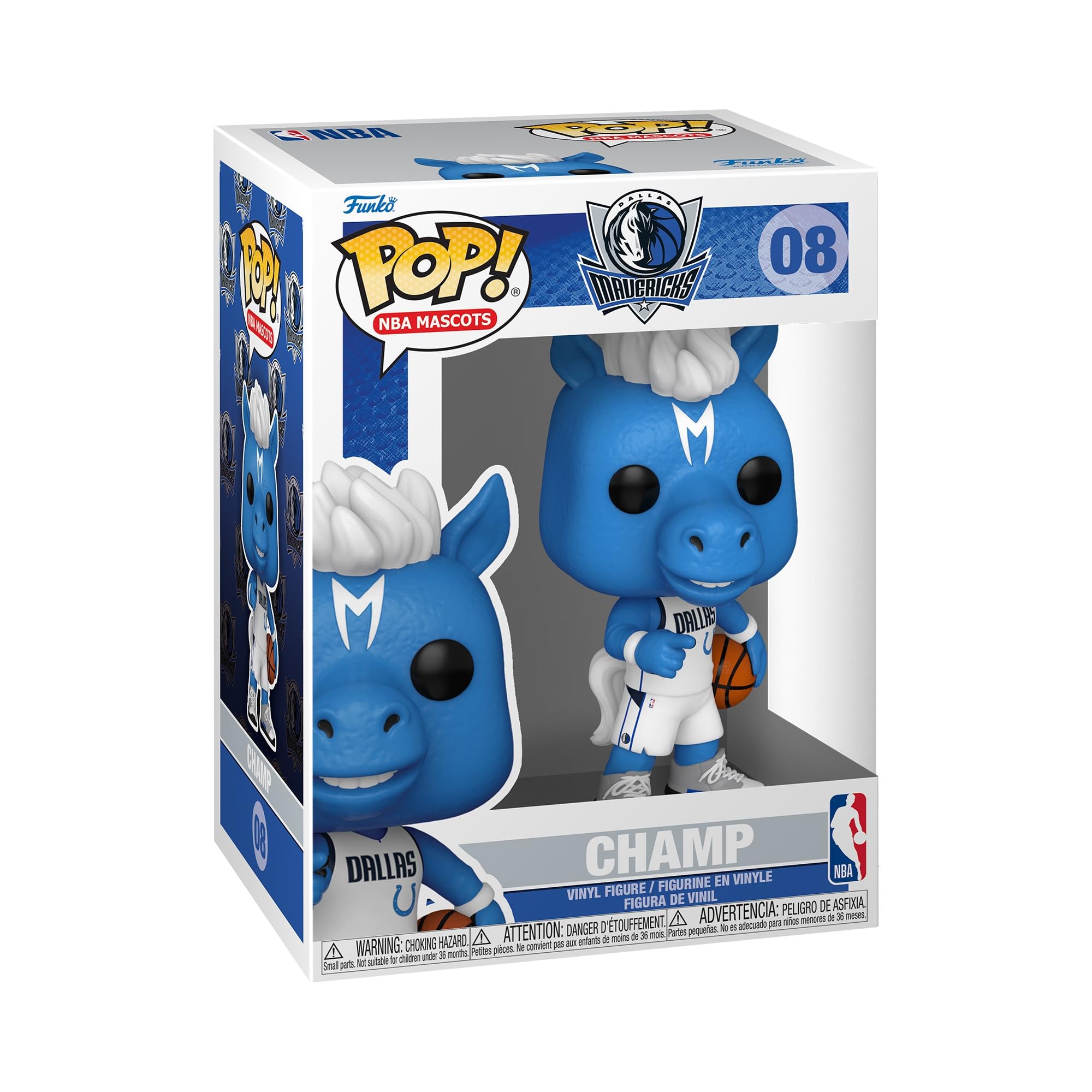 Funko Pop! NBA: Mascots - Dallas - Champ the Horse - NBA Mascots - Collectable Vinyl Figure - Gift Idea - Official Merchandise - Toys for Kids & Adults - Sports Fans - Model Figure for Collectors