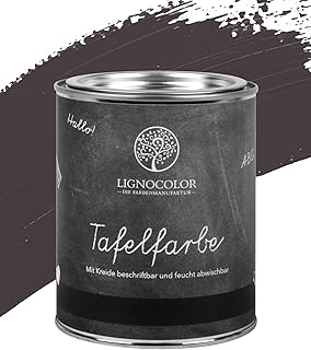 Lignocolor Tafelfarbe Tafellack echter Tafel-Look 750ml (Cement 02)