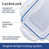 LocknLock Square Food Containers Set of 5 870ml Airtight Watertight BPA Free view 2