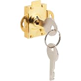 Mailbox Lock, Brass, 1/4 in. Throw | Steel, Brass Plated