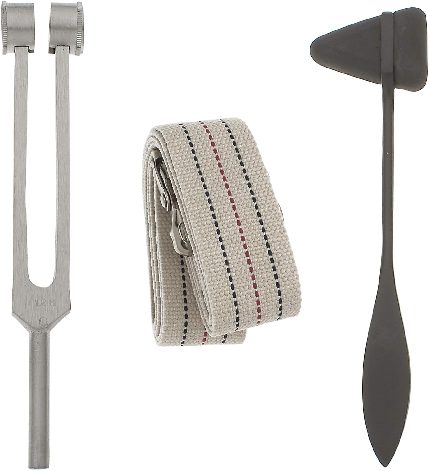 Complete Goniometer Physical Therapy Set, Bonus Reflex Hammer, 12,8,6 Inch Goni's, Gait Belt, Measuring Tapes, Occupational Therapy Tools, Ideal for Clinical/Home Rehab: Health & Personal Care