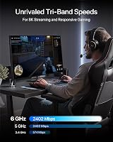 BrosTrend AXE5400 WiFi 6E USB Adapter Long Range Tri-Band 6GHz 5G 2.4G PC Win 11 view 3
