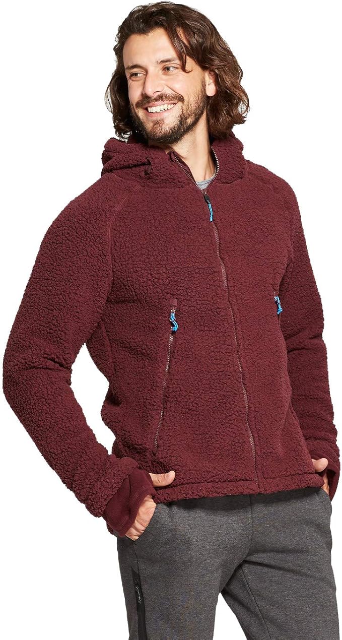 champion sherpa lined black elongated jacket