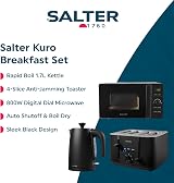 Salter Kuro COMBO-8801 Kettle Toaster Microwave Set Black 3kW 800W 60m view 2