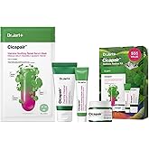 Dr.Jart+ Cicapair Redness Rescue Korean Skin Care Set, Travel Size Value Gift Set with Cicapair Color Correcting Cream, Face Wash, Cream Moisturizer, and Face Mask