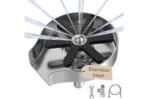 Glass Rinser Cup Washer for Sink, FONTOP Stainless Steel Cup Cleaner Bottle Washer Kitchen Sink Attachment, Metal Faucet Glass Washer Accessories for Home Bar Cafe Brushed Nickel