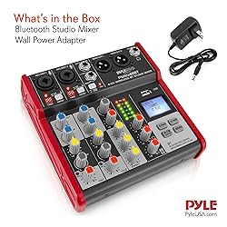 Pyle Studio Audio Sound Mixer Board - 4 Channel