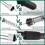 LEONTOOL Solder Sucker Desoldering Pump with 2pcs Solder Wick Heat Resistant view 2