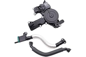OXCANO PCV Valve Engine Crankcase Vent Oil Separator Breather Hose Exhaust Pipe Kit Compatible with Audi A3, A4, A5, Q5, TT, 
