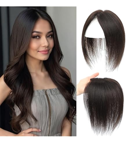 Amazon.com : meralona Hair Toppers for Women Real Human Hair  display picture 1
