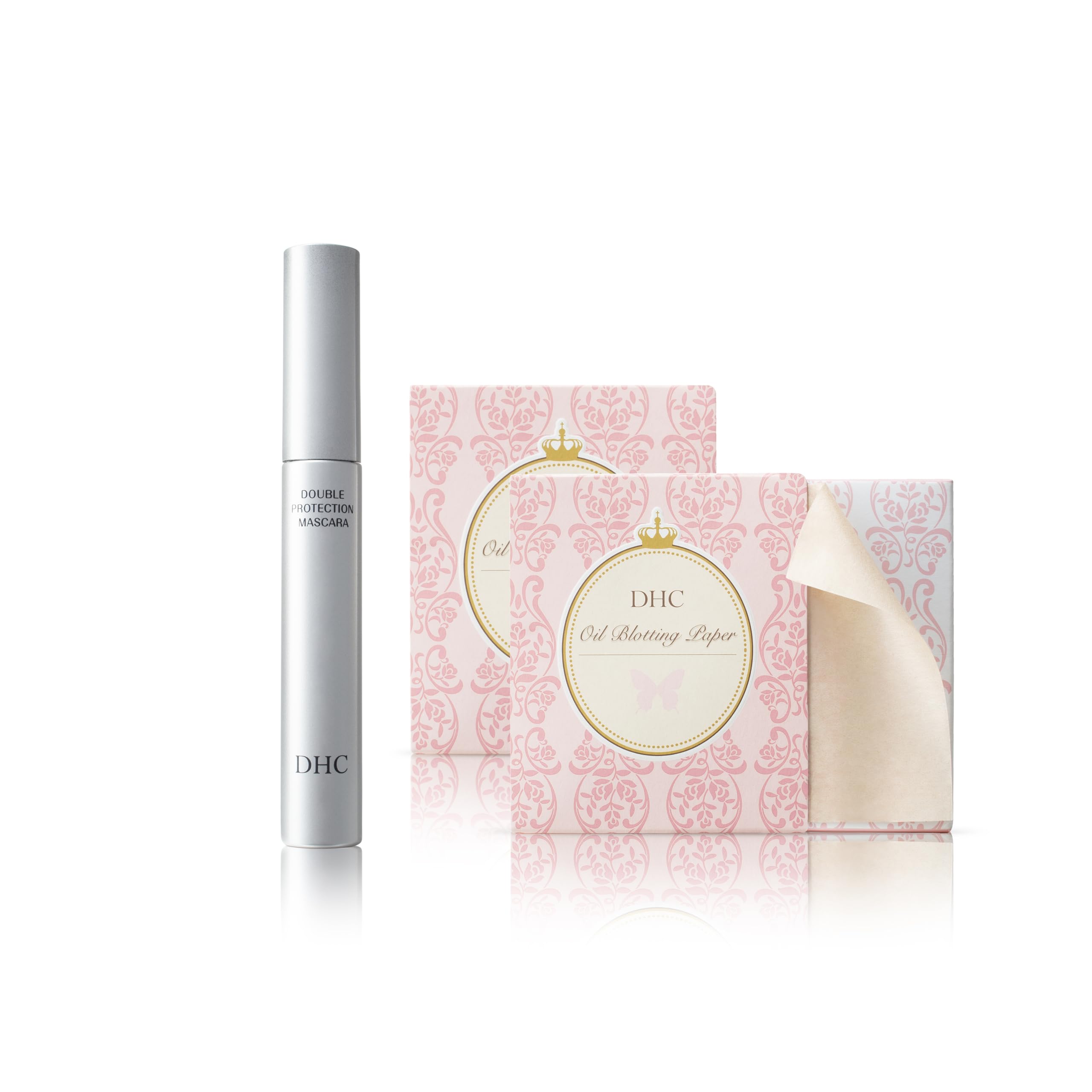 DHC Mascara Perfect Pro Double Protection 5g and Blotting Paper x 2 (100 sheets x 2)