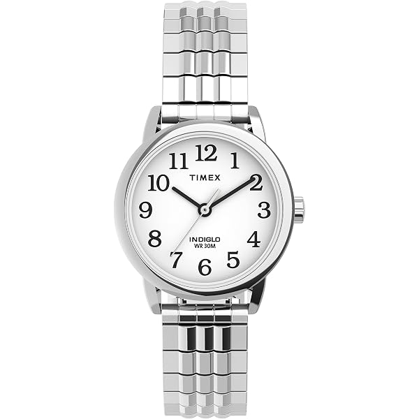 Vintage Timex Electric Easy Reader Watch Women\'s Silver Tone Stretch Band Timex Easy Reader Women Wristwatches for sale - eBay main image 4