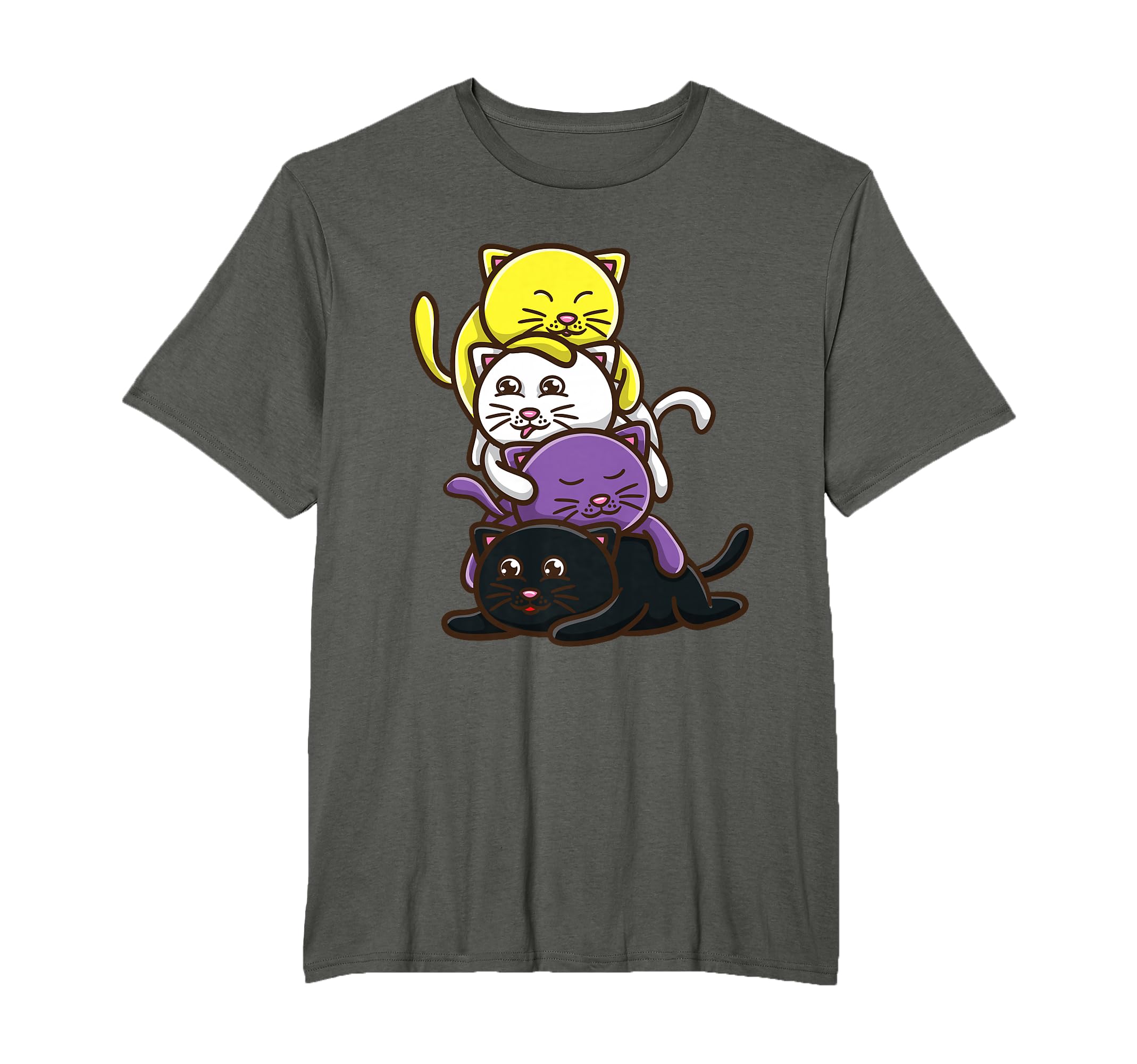 Nonbinary Cat Nonbinary Pride T-Shirt