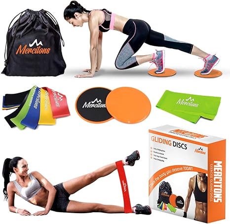 Mercitons Fitness Equipamiento Entrenamiento Core Sliders - Con 5 ...
