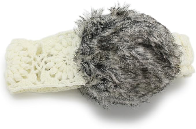 Amazon 耳あて レディース ヘアバンド バンダナ 防寒 冬 ファー