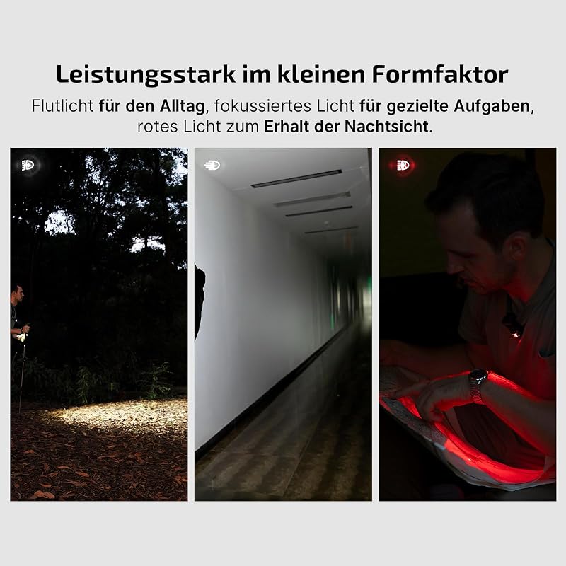 Oclip Pro Mini clip EDC-Taschenlampe mit Wiederaufladbare 500LM 120M