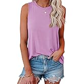 JAWINT Women's Casual Tank Tops Summer Crewneck Sleeveless Tunic Flowy Loose Shirts
