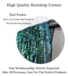 DUOBAO Sparkling Sequin Backdrop Curtain 4FTx7FT
