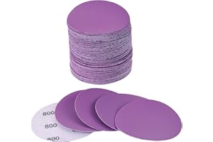 Arilier 3 Inch Sanding Disc 40Pcs, 800 Grit Sandpaper, Drill Sanding Attachment, Wet Dry Hook and Loop Sandpaper Discs for Random Orbital Sanders, Alumina Sand Paper for Wood, Metal, Automotive