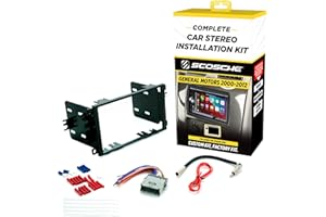 Scosche ICGM8BN Double DIN Radio Installation Dash Kit Compatible with Select 1992-2012 General Motors Vehicles - Complete Ba