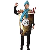 Rasta Imposta Cold Brew Coffee Cup Costume Funny Hat Scarf for Adult Mens Womens