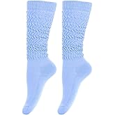 Gvhntk Slouch Socks Women 80s 90s Scrunch Socks Extra Long Slouchy Sock Knee High Sock