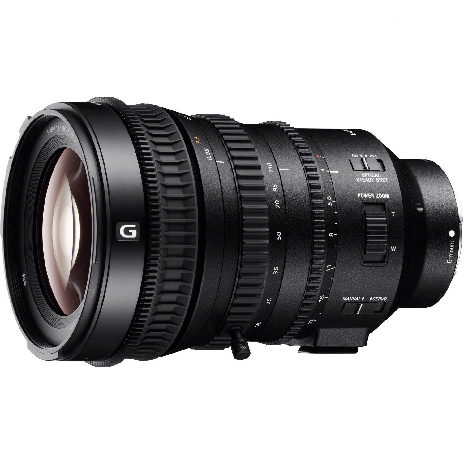Sony SELP18110G E Mount Full Frame 18 - 110 mm F4 Power Zoom G-Lens, black