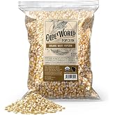 Organic White Popcorn Kernels 6 lb Bag, Non-GMO, Sodium-Free, Pesticide-Free, Unsalted, Plant-Based, Sugar-Free, Old Fashioned Regenerative-Farmed Large Popcorn From Olde World Popcorn
