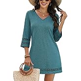 VIMPUNEC Swimsuit Coverup for Women Bathing Suit Cover Up Summer Casual Beach Dress Shirts