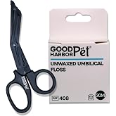 Good|Harbor Pet Un-Waxed Umbilical Whelping Floss &amp; Animal Cord Cutting Kit | for Dog, Cat, and Animal Births | 100 Ft