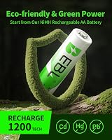 EBL 2800mAh AA Ni-MH Rechargeable Batteries with Storage Case (16 Pack) view 6