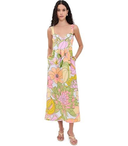 FARM Rio Women's Cocktail Halter Maxi Dress, Cocktail Off-White, XS : Clothing, Shoes & Jewelry