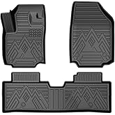 Mixsuper Floor Mats for 2025 2026 Chevrolet Chevy Equinox (Not for EV) / GMC Terrain, All Weather Floor Liners for Equinox Accessories, Durable 1st and 2nd Row Set Black